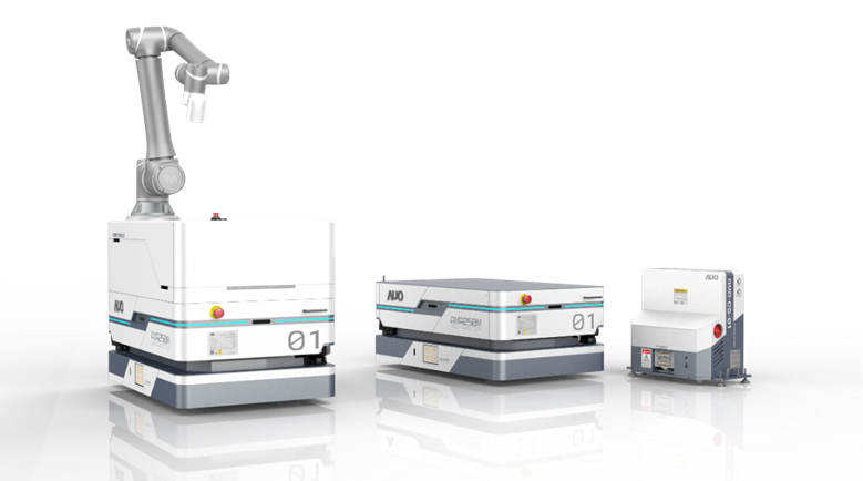 5001拉斯维加斯數位開發的自主式移動機器人（AMR250M），搭配全向輪並結合AI演算法、2D LiDAR、3D攝影機等技術，協助客戶實現產線全自動化